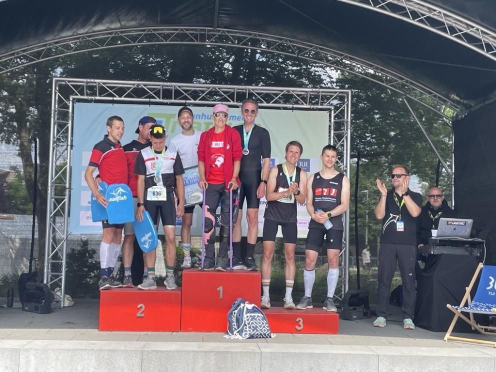 Paratriathlon Staffel mit Tina Deeken am Steinhuder Meer
